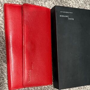 Access Denied Red Leather Wallet